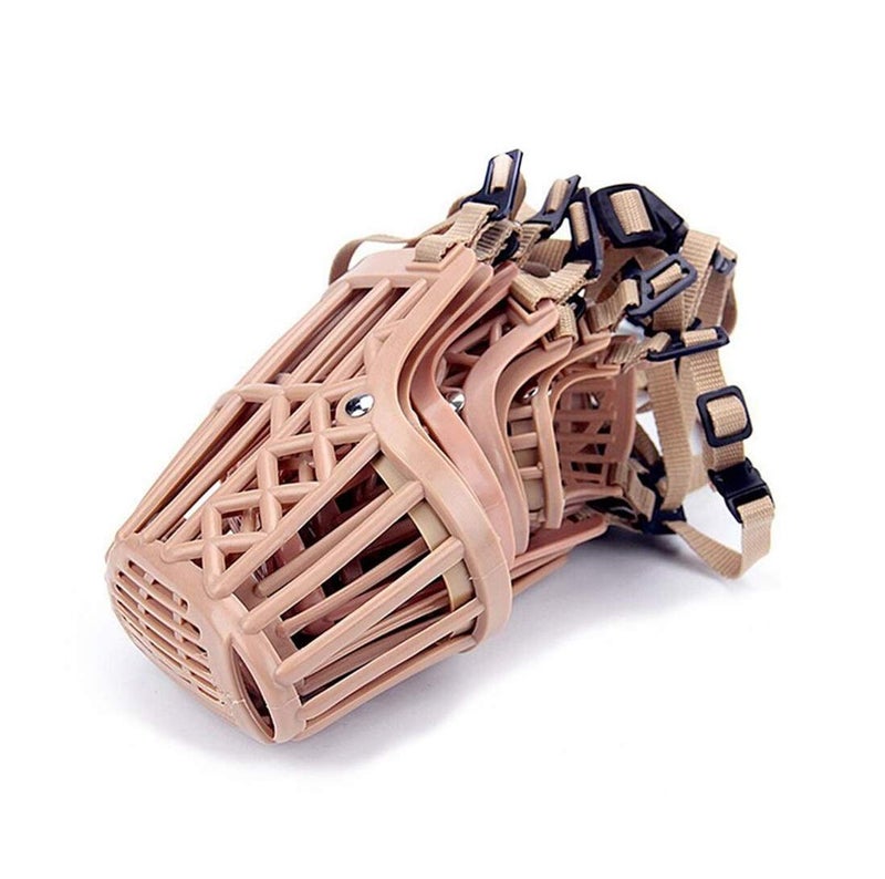 Beikalone 7pcs/Set Plastic Dog Muzzle, Anti Bite Adjustable Pet Basket, Dogs Training Mouth Cover Mesh Cage, Breathable Comfortable - Image 3